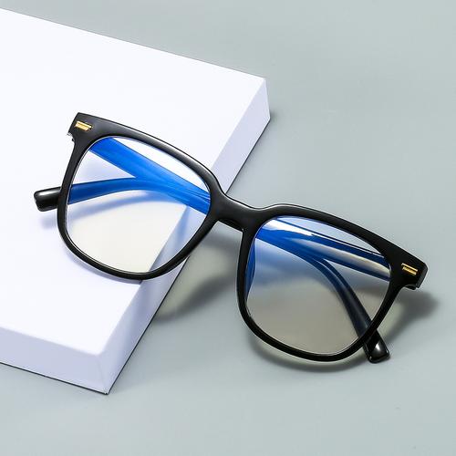 新款大框时尚防蓝光平光镜复古眼镜框女韩版学生近视成品眼镜批发